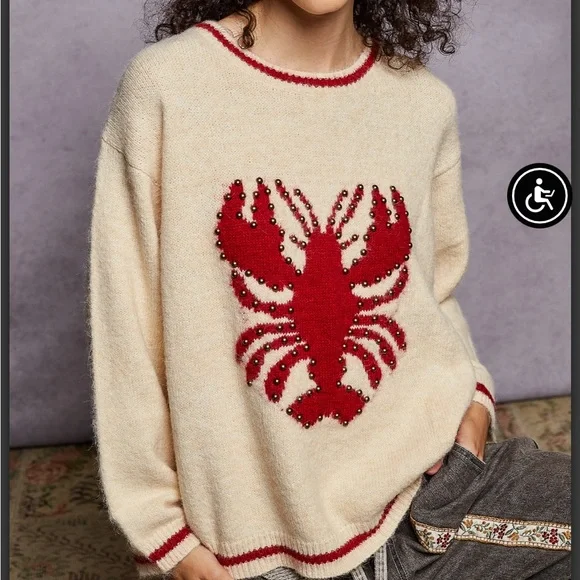 POL Lobster Sweater - Picture 5 of 6